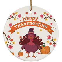 Thanksgiving Turkey Ornament Happy Giving Funny Turkey Autumn Ornaments Gift - £11.93 GBP