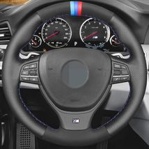 Genuine Leather Suede Steering Wheel Cover For Bmw F10 F11 F07 09-17 M5 520 528 - £27.48 GBP