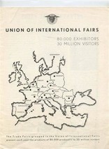 Union of International Fairs Booklet 1930&#39;s  - £17.02 GBP