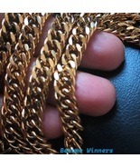 Hot New Elegant 2 Big Cuban Link Men 10mm Golden Bracelets - £106.51 GBP
