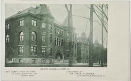 Cortland NY State Normal School 1908 udb Postcard S4 - £12.70 GBP