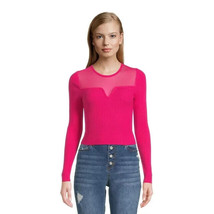 Madden NYC Juniors Mesh Sweater Top Pink - Size SMALL (3-5) - £11.84 GBP