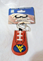 NCAA West Virginia Mountaineers Textured Keychain w/Carabiner by GameWear - £14.08 GBP