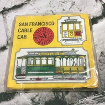 Vintage Cocktail Napkins San Francisco Cable Car Decoupage Crafts Open Set Of 17 - £15.28 GBP