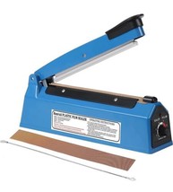 Impulse Heat Sealer Manual Bags Sealing Machine 12 Inch Blue  - £16.82 GBP