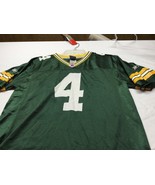 Green Bay Packers Brett Farve #4 NFL Football Jersey Size Youth Large Re... - £13.23 GBP