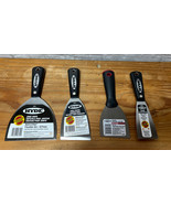 New Lot Of 4 HYDE Putty Joint Knifes Chisel Scraper 5”, 3”, 3”, 2” Tool ... - $29.69