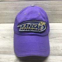 Kansas City Speedway NASCAR Racing Purple Baseball Cap Hook &amp; Loop Rare VTG L@@k - £7.00 GBP