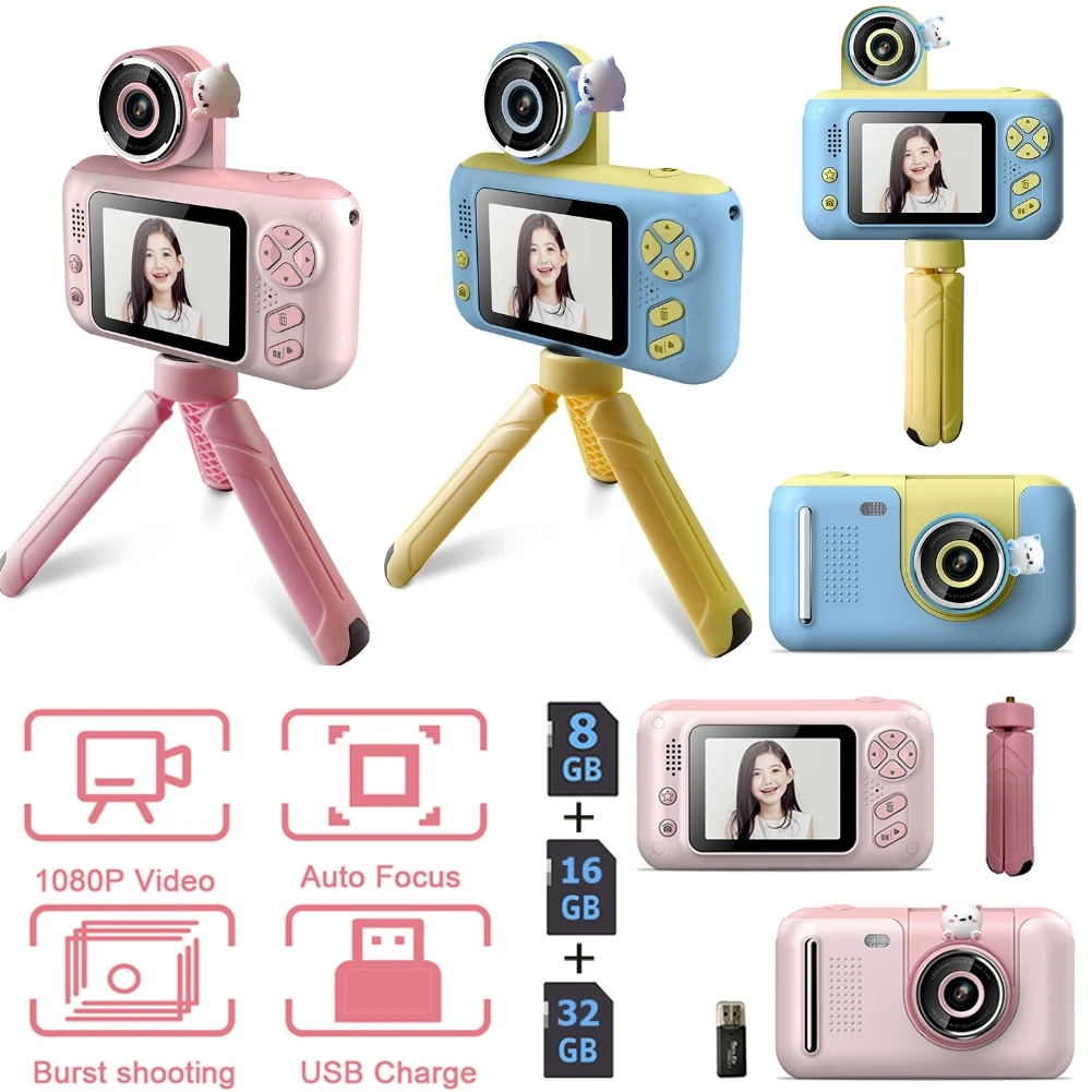2.4 Inch Ips Color Screen Digital Camera 40mp 1080p Children Kids Camera 180 - £30.03 GBP+