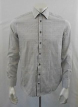 Syndergaard Fitted Plaid Long Sleeve Men&#39;s Button Down Dress Shirt Size ... - £8.25 GBP