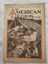 1924 THE AMERICAN LEGION WEEKLY MAGAZINE PAPER USA ANTIQUE BOOK SEPTEMBE... - £23.48 GBP