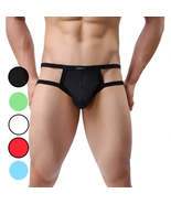 Men&#39;s Nylon-Spandex Underwear Enhanced Design Male Jockstraps - £3.90 GBP