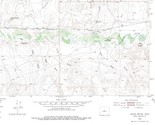 Gates Butte Quadrangle Wyoming 1952 USGS Topo Map 7.5 Minute Topographic - $23.99