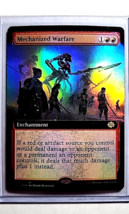 2022 Magic the Gathering Brother&#39;s War Extended Art Foil #338 Mechanized Warfare - £1.54 GBP