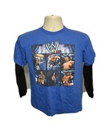 2011 WWE Boys Large Blue Long Sleeve TShirt Cena HHH Randy Orton Underta... - £8.80 GBP