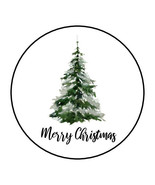 1.2&quot; Round 48 Merry Christmas Tree Envelope Seals Labels Stickers - $6.12 CAD