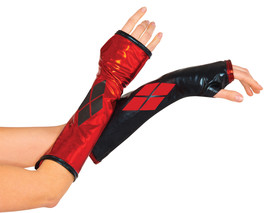 Rubie&#39;s Costume Co Harley Quinn Arm Warmers - Batman Gauntlets for Teens and Adu - £57.94 GBP