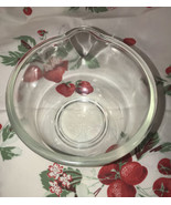 Vintage Glasbake for Sunbeam Clear Glass Mixing Bowl w/ Spout 6 1/4&quot; wid... - £19.20 GBP