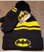 DC Comic ~ 2 Pc. Beanie Hat &amp; Mitten Set ~ BATMAN ~ Size 2T - 5T ~ Tight... - $285.35 MXN