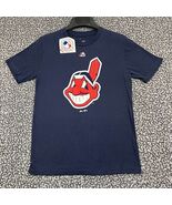 Cleveland Indians Guardians Shirt Youth 10-12 Medium Majestic Short Slee... - $26.35 CAD