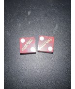 Vintage Dice Primm Valley Resort &amp; Casino Red gold imprint advertising #653 - €12,76 EUR