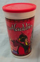 Vintage Walt Disney Aladdin Jafar Plastic Collector&#39;s Cup w/ Lid - $14.85