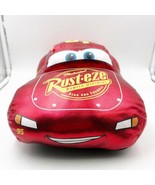 Disney Pixar Cars 3 Lightning McQueen Plush Pillow 17” Metallic Red Shiny - £15.84 GBP