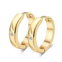 Effie Queen Classic Stainless Steel Hoop Earrings For Women Gift Small R... - $13.14