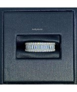 1.65 CT Baguette and Round Cut Moissanite 14K Yellow Gold Wedding Band - $205.15 CAD