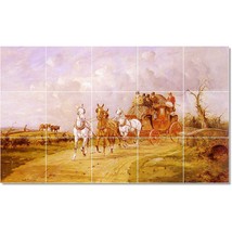 George Wright Horses Painting Ceramic Tile Mural BTZ23260 - £120.92 GBP+