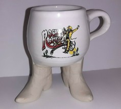 Rock N Rodeo Country Bar Cowboy Boots Ceramic Mug Vintage 90&#39;s Portland, Oregon - £9.18 GBP