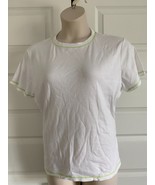HANES SILVER FOR HER  2X Soft Cotton   Crew Neck Tee Shirt  White - £8.67 GBP