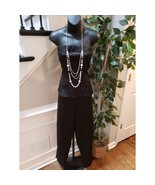 Spiegel Jumpsuit Womens Size 16 Black Solid Strapless Peplum Back Zipper - $40.62 CAD