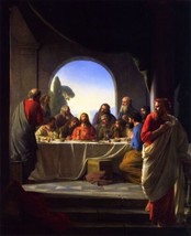 Jesus Christ The Last Supper Christian Fine Painting Giclee Print Canvas - $18.69