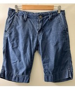 Gap 1969 Jeans Limited Edition Womens 6 Denim Shorts Bermuda Button Fly ... - $21.78