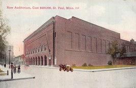 St Paul Minnesota New AUDITORIUM-COST ~1913 Postcard - £7.30 GBP