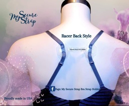 1 pc. &quot;MySecureStrap&quot; RACER BACK STYLE - BRA STRAP HOLDER * PATENTED * &quot;... - £6.38 GBP