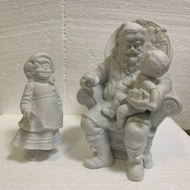 Dept 56 A Visit With Santa, Winter Silhouettes Christmas Figurines - 1990s - £31.65 GBP