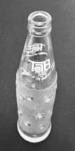 Tab Glass Bottle Clear Embossed Product of Coca Cola 10oz Star Snowflakes 10 oz - £13.35 GBP