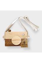 Wooden Waldorf Camera, Educational Baby Camera Toy 2 3 4 5 6 Years Boys Girls-br - £10.35 GBP