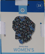 Target Hanukkah Blue Pajama Set Dreidel Menorah Women&#39;s Size 3X NEW - $19.78