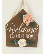 Primitives by Kathy - Wooden Wall Hanging Decoration - (Welcome To Our H... - £8.13 GBP