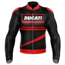 Ducati Racing Motorbike Leather Jacket In Pure CowHide Ce Approved  - £145.39 GBP