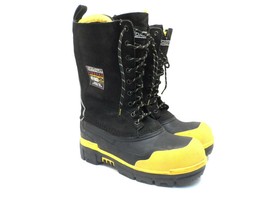 DAKOTA Men&#39;s 8527 Steel Toe Steel Plate Leather Winter Work Boots Black 7M - £53.97 GBP