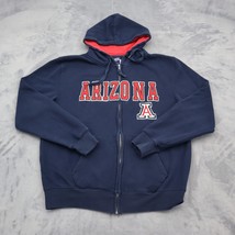 Campus Heritage Sweater Mens M Blue Full Zipper Front Pockets Drawstring... - $26.71