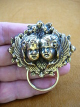 (E-620) Cherubs Angel Angel wings cherub Eyeglass pin pendant ID badge h... - $23.36