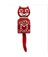 Space Cherry Red Lady KIT-CAT CLOCK KAT KLOCK Heart Eyes FREE SHIPPING - $103.93 CAD