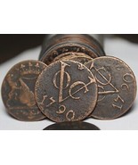 RARE ROLL (20 Coins) Netherlands East Indies 1790 VOC Duit&#39;s~Utrecht~NIC... - $455.46