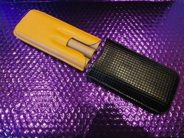 Black &amp; Gold Leather Carrying Case - $74.50