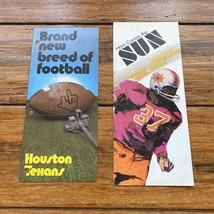 Rare 1974 WFL World Football League Southern CA Sun And Houston Texans P... - £9.29 GBP